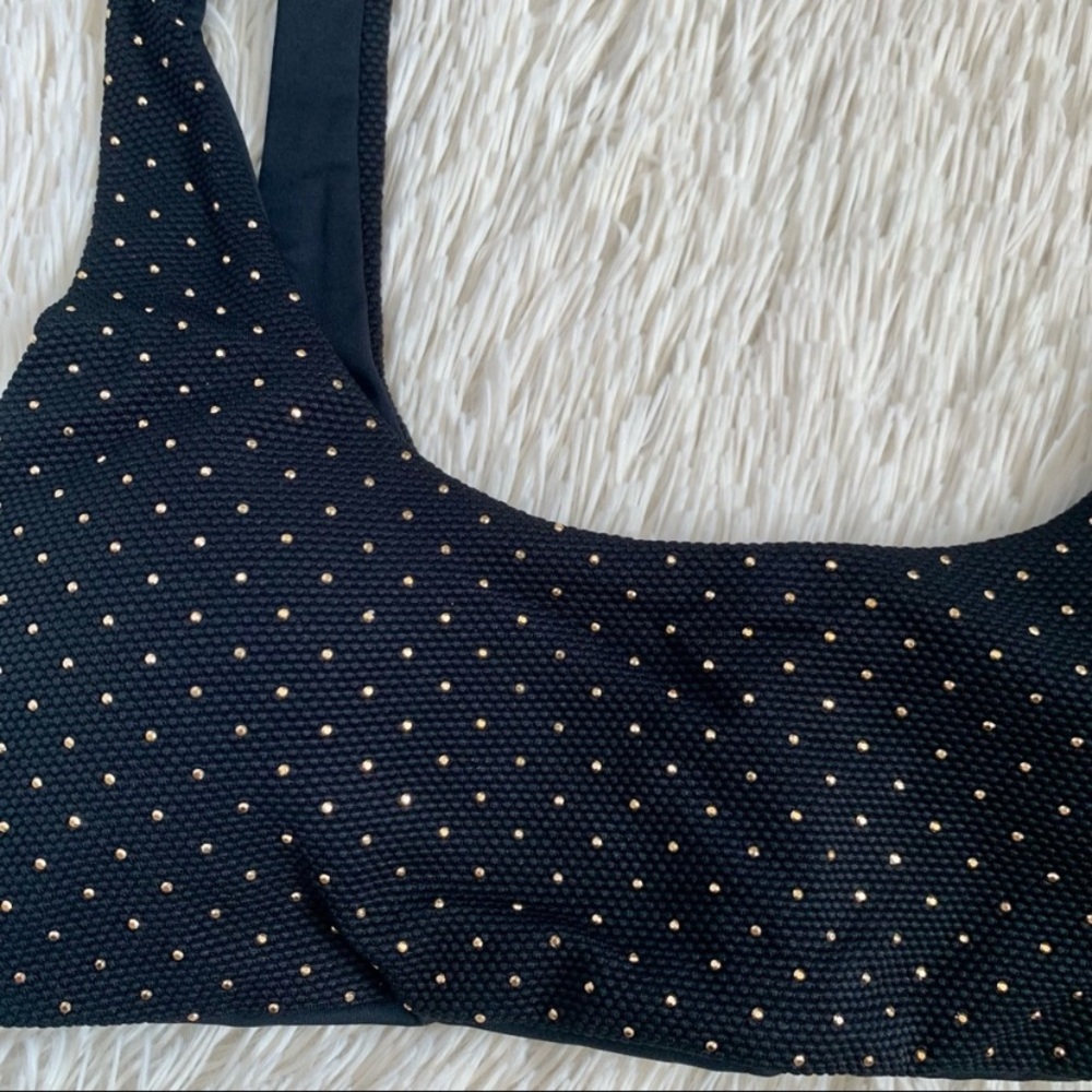 L*Space Black Studded Lizzie Bikini Top•NWT - Picture 5 of 7